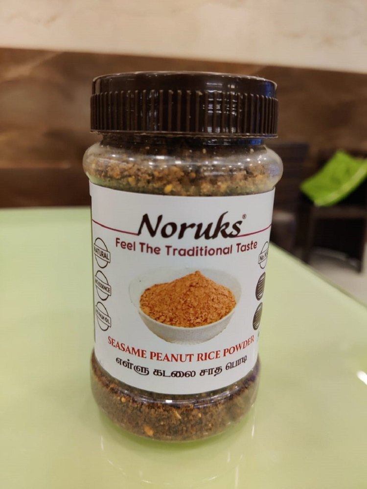 Noruks Seasame Peanut Rice Powder, Packaging Size: 150gms, Packaging Type: Bottle