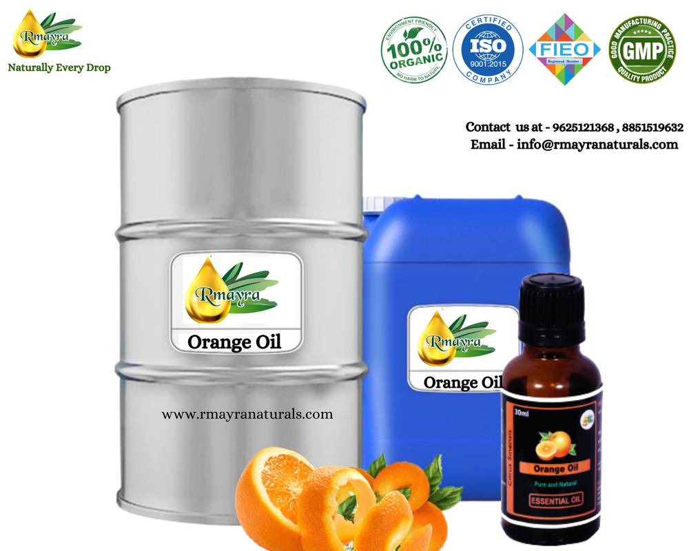 Rmayra 100 % Natural Pure Orange Essential Oil, For Cosmetic, 1 To 200 Litre