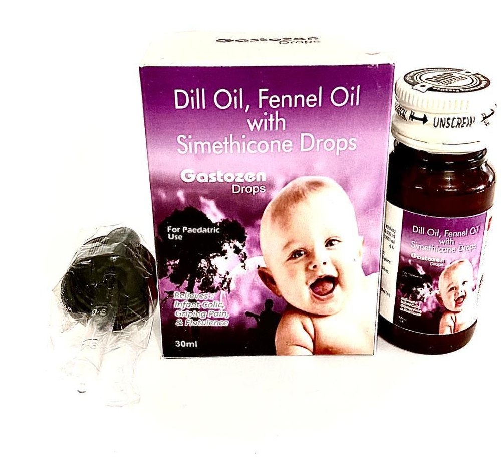 Simethicone 40mg, Dill Oil 0.005ml With Fennel Oil 0.0007ml Drops
