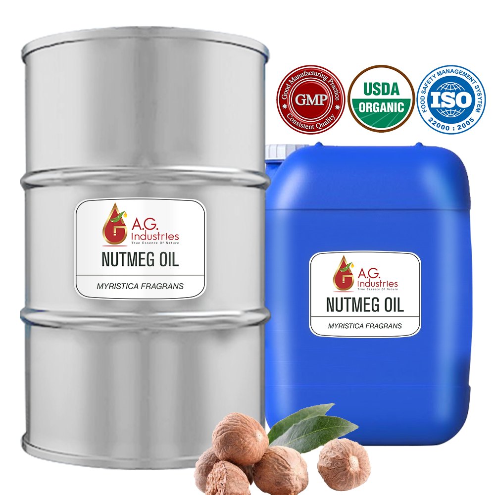 Myristica Fragrans Liquid Nutmeg Oil, For Aroma Incense, Packaging Size: 180 L