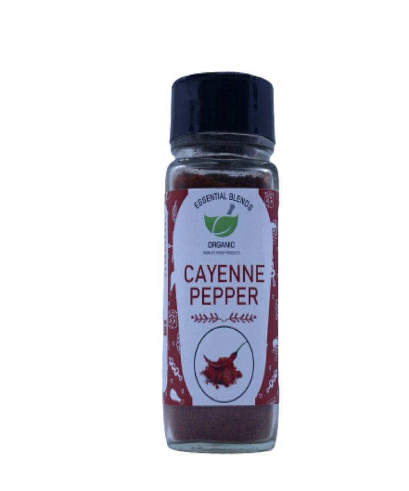 A Grade Essential Blends Organic Cayenne Pepper, For Cooking, Packaging Size: 50 gm