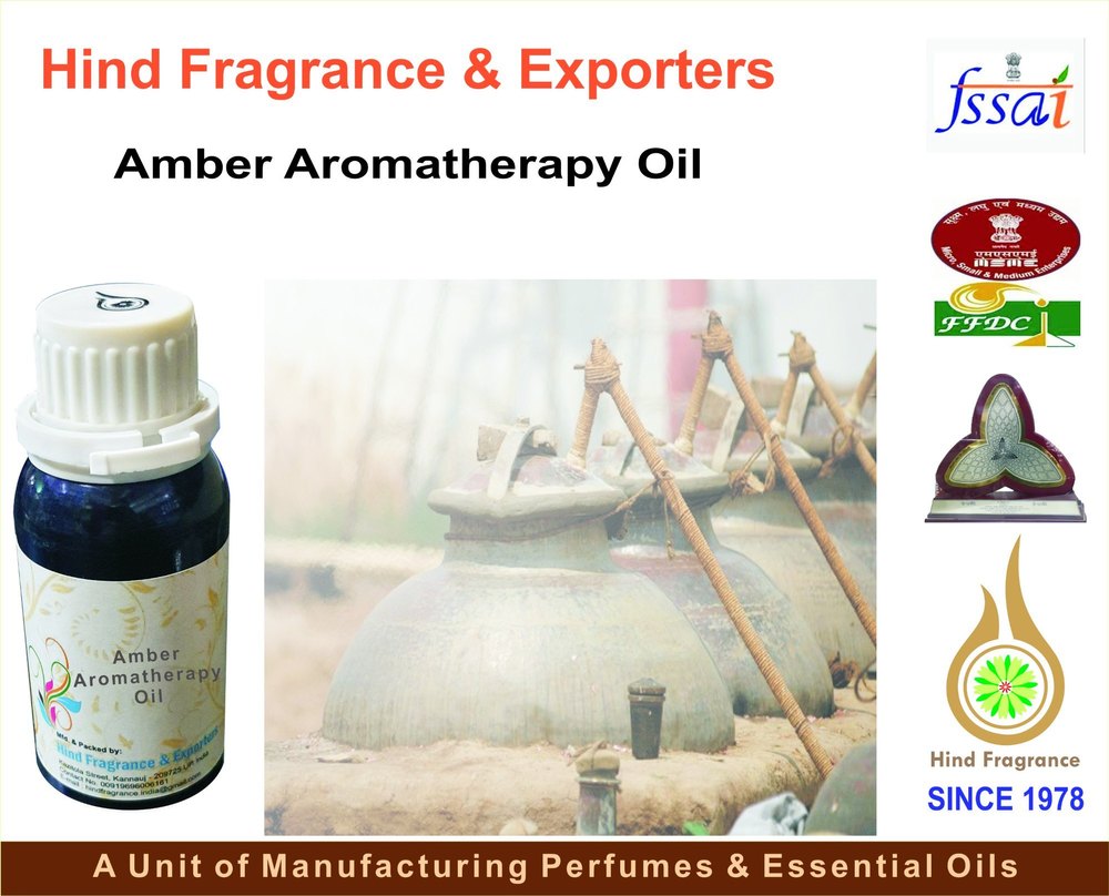 Amber Aromatherapy Oil Natural, Packaging Size: 1