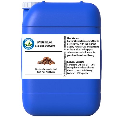 Liquid Commiphora Myrrha Myrrh Gel Oil, Packaging Size: 5 Kg