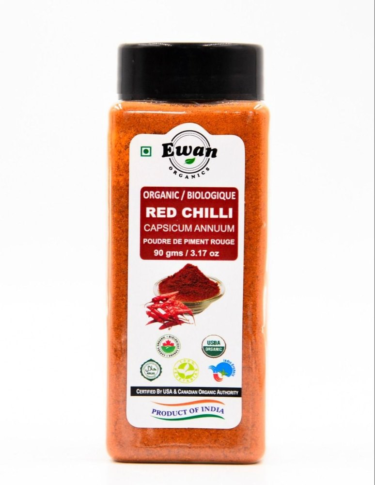 90gm Organic Red Chilli Powder, Bottle