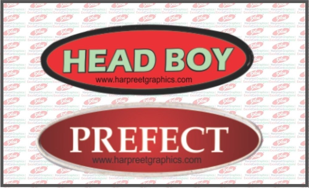 White Plastic Oval Name Badges, For Promotional, Size: 30 X 96 Mm