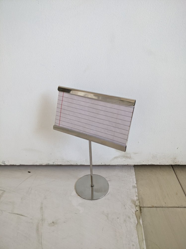 Silver Homecare Stainless Steel Dish Name Plate Holder Stand, For Hotel