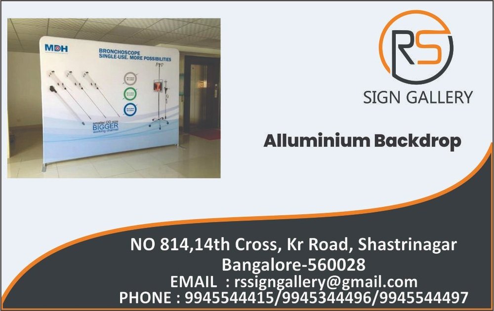 Square Aluminium Aluminum Backdrop, For Exhibition, Size: 8x8feet