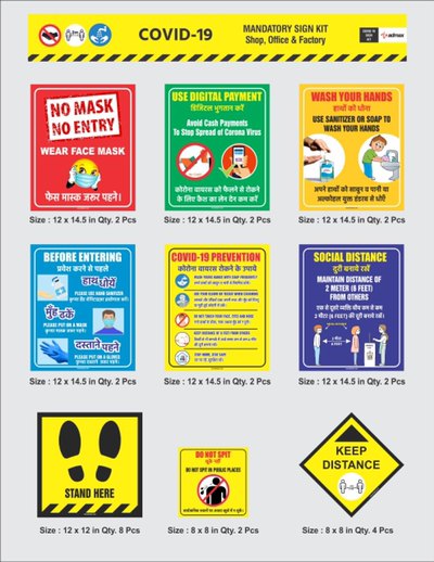 Covid Mandatory Signs