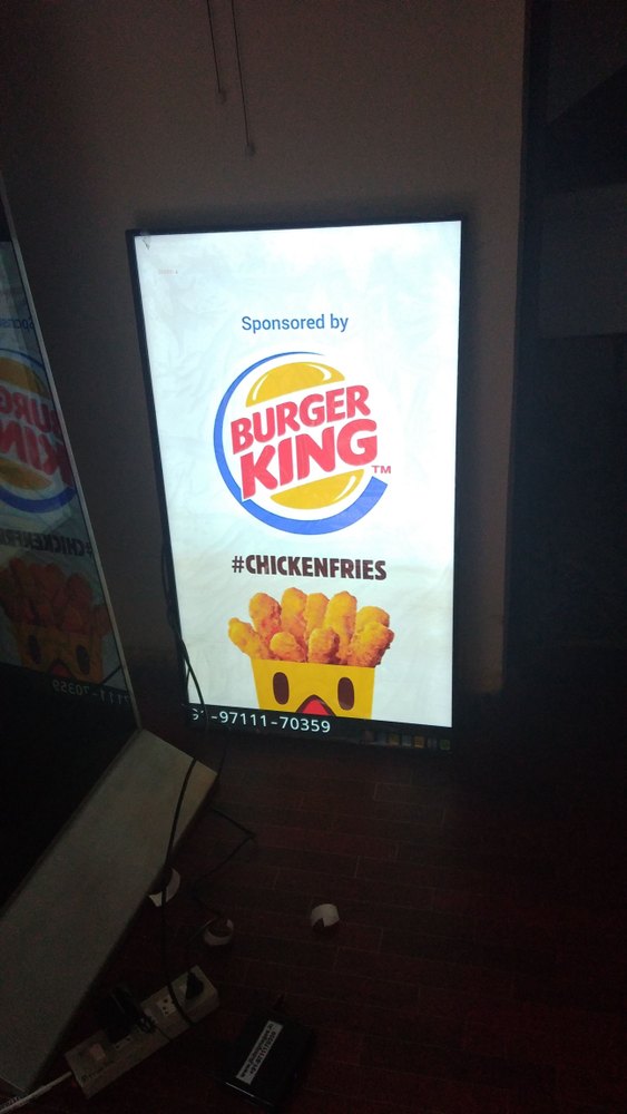Metal 2D Board Restaurant Digital Signage, Shape: Rectangle