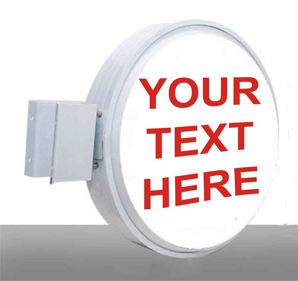 LED Lollipop Signage Board (Plastic Body), Wall Mounted