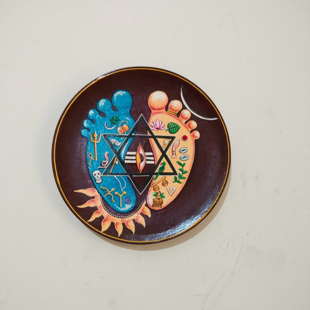 Multicolor RELIGIOUS SIGN WALL PLATE