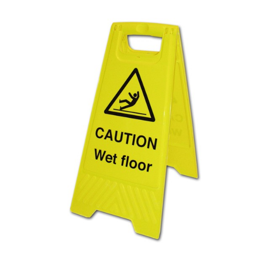 Yellow And Black Wet Floor Stands