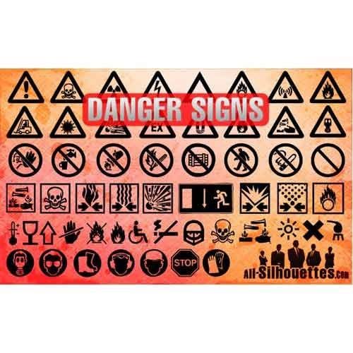 Danger Signage, for Advertisement