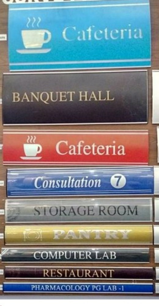 Silver Aluminium Modular Signage