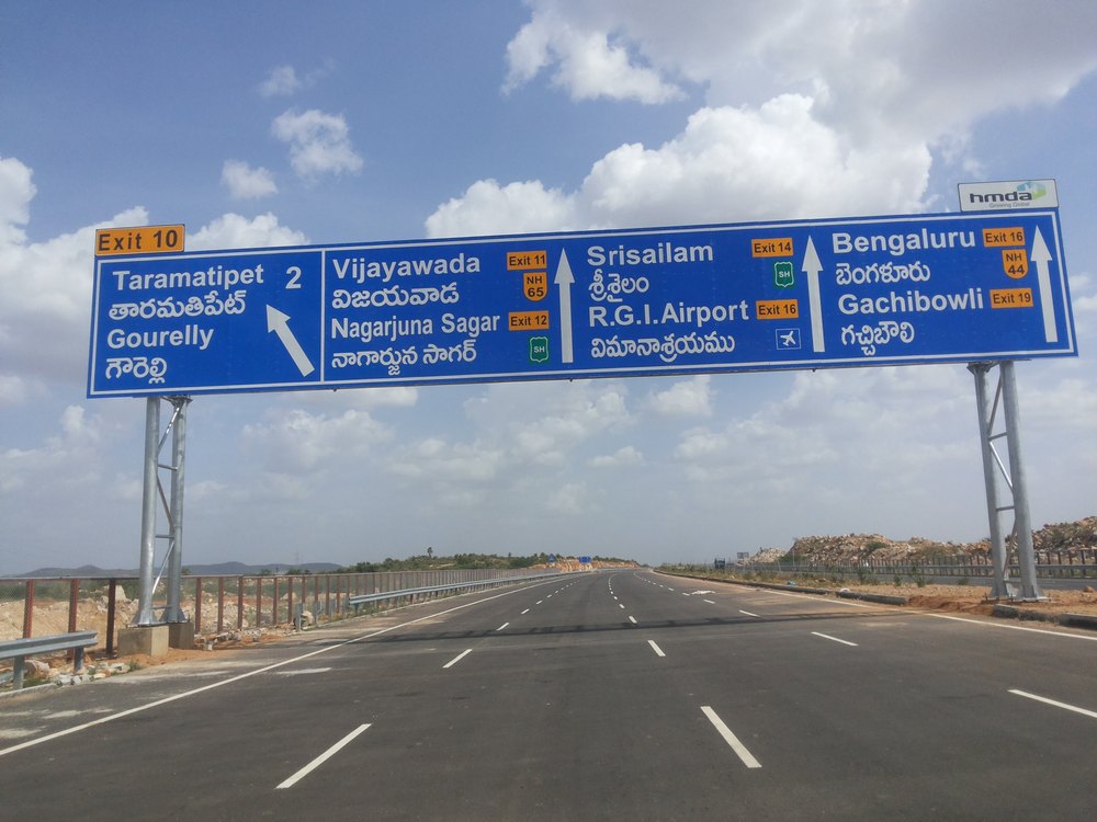 Laxmi Industries MS Road Sign Gantry Pole