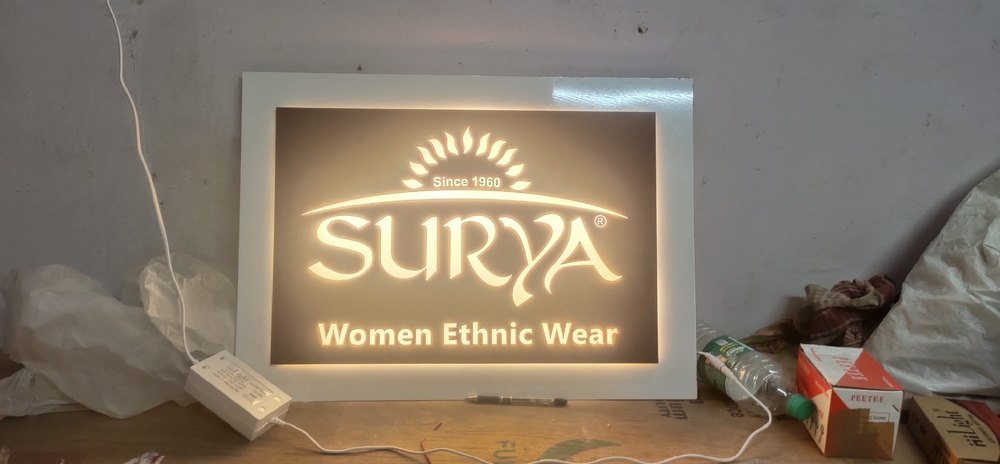 Rectangle Acrylic LED Signages, For Advertising