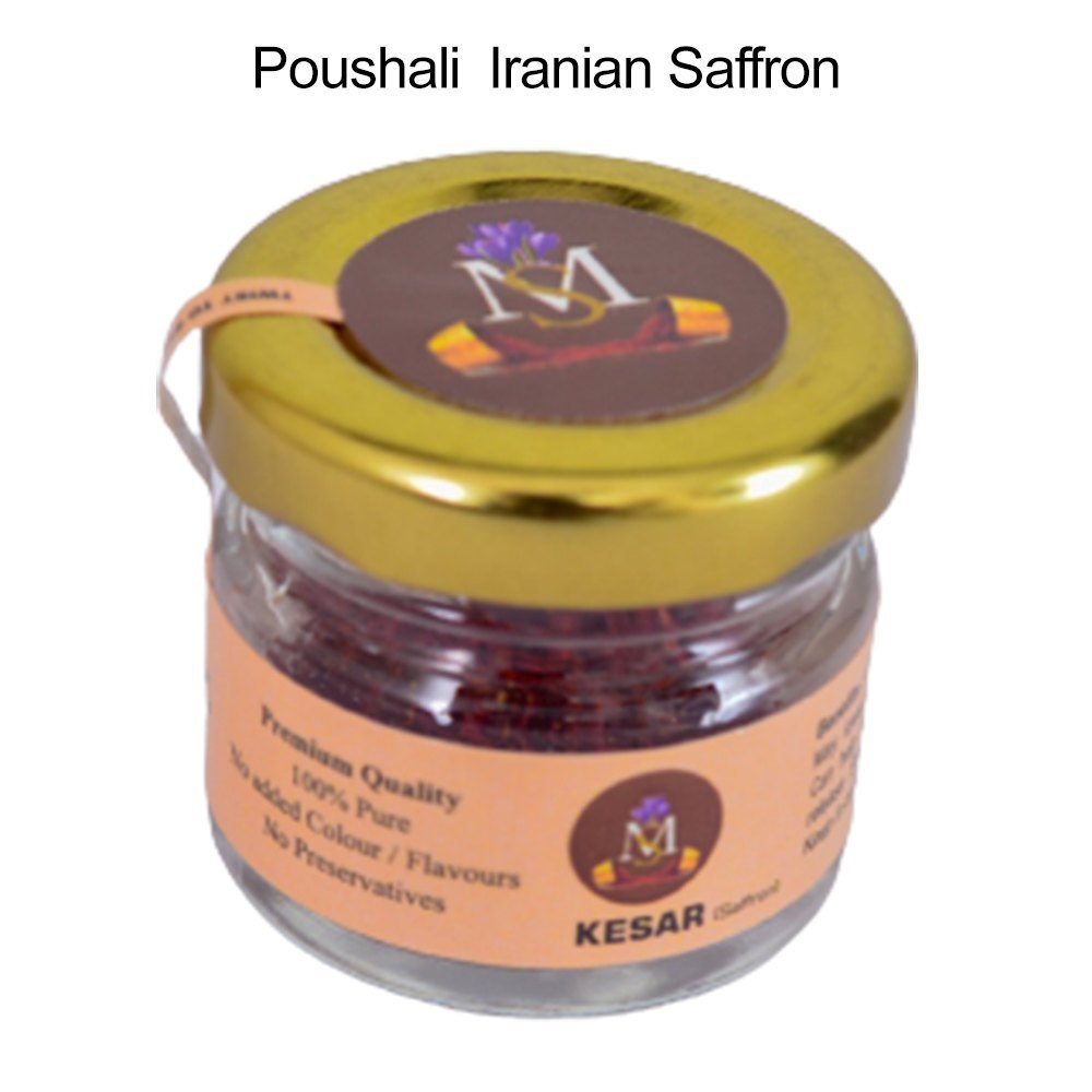 MS Kesar Poushali Iranian Saffron, Packaging Size: 1g, Packaging Type: Jar
