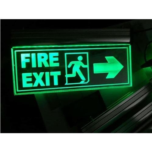 Led Fire Exit Sign Board, 220 V