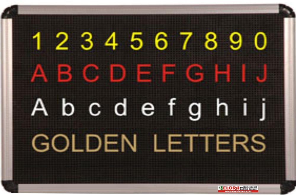 Black Alphabet Perforated Display Board, Shape: Rectangular