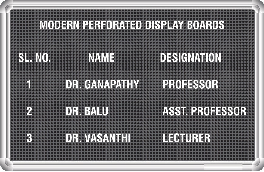 Perforated Display Board