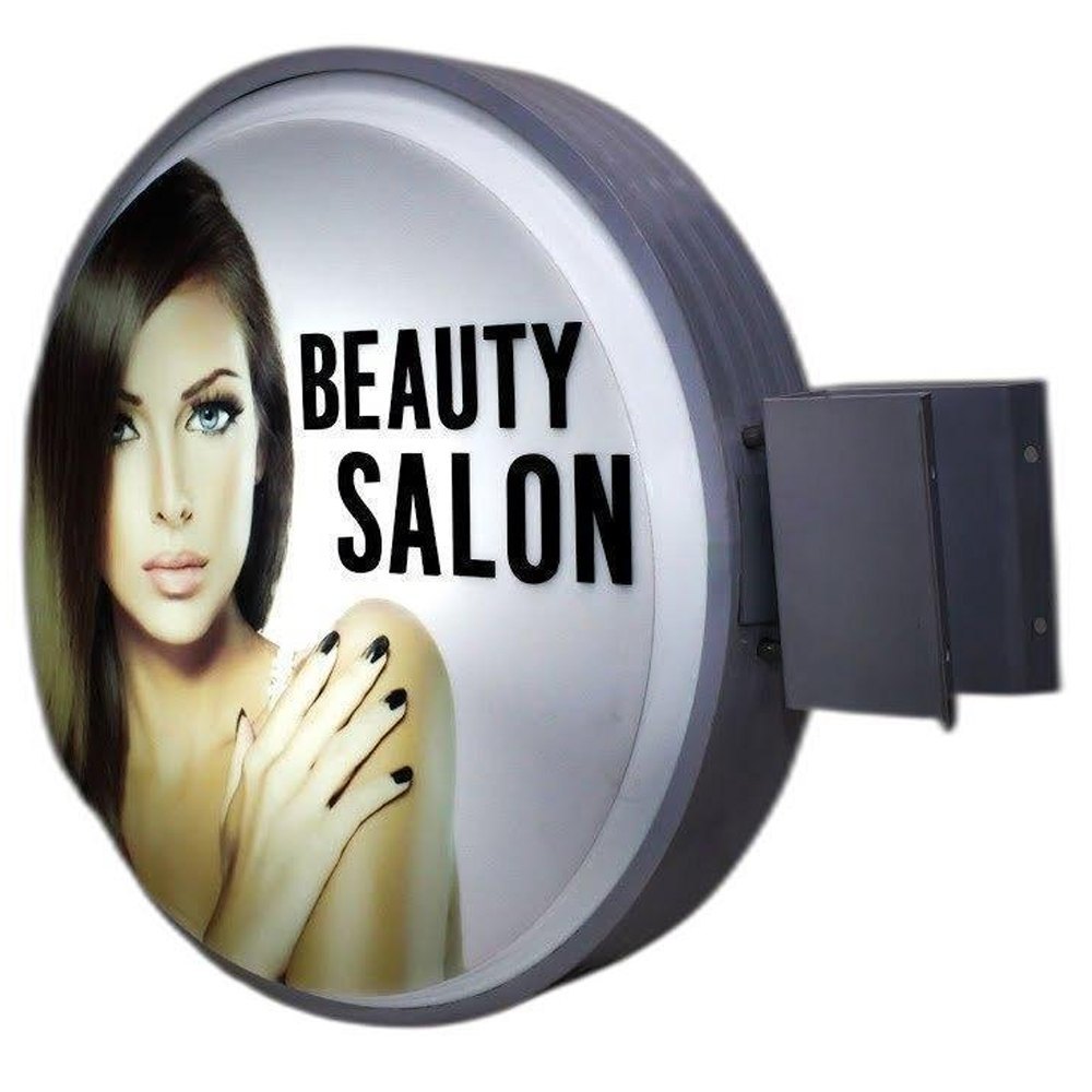 Led Round PVC Lollipop Sign Board, For Advertisement Purpose, 60cm (diameter)