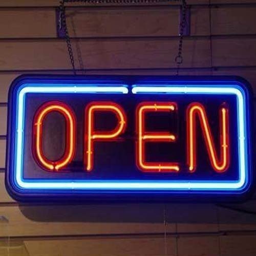 Fluorescent Aluminium Neon Sign Board, For Outdoor