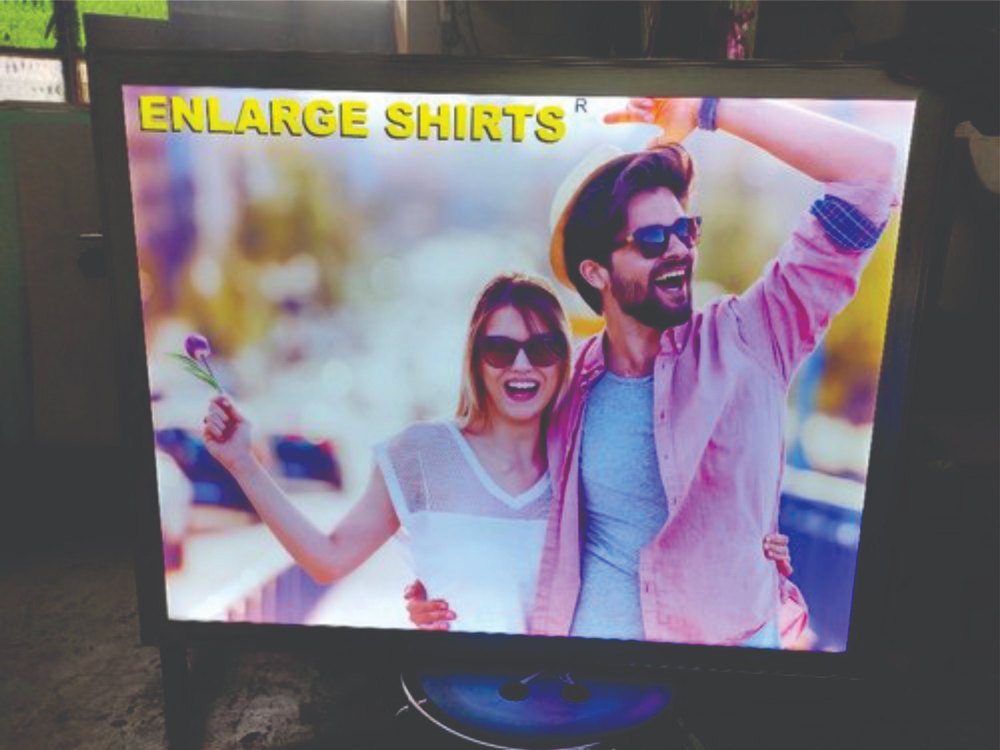 LED Square Aluminium Clip On Board, For Promotion