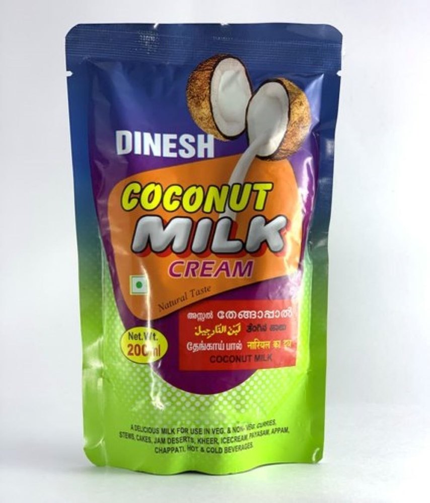 Dinesh White Coconut Milk Cream, Liquid, Packaging Size: 200 Ml