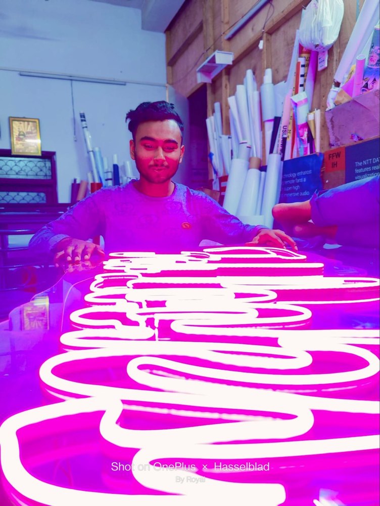Rectangle Neon Led Sign board