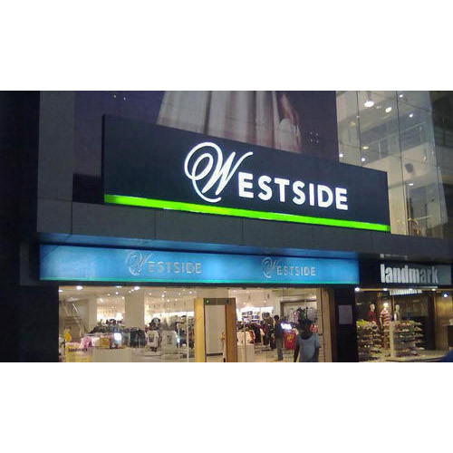 Rectangle Acrylic Glow Sign Board, For Advertisement