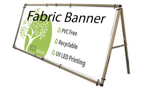Custom Shape Pvc Free Fabric Banner, For Promotional