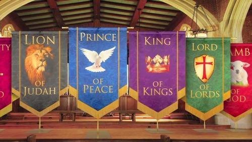 Square Religious Banner, for Advertising