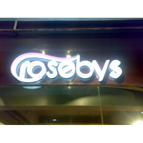 Acrylic Rectangle LED Glow Sign Board