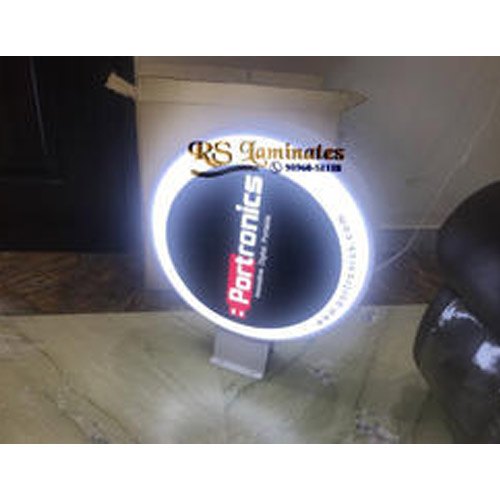 Acrylic Lollipop LED Sign, 230 V, Shape: Round