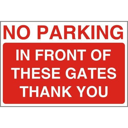 No Parking Boards