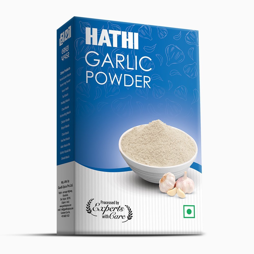 White Hathi Garlic Powder, Packaging Type: Box, Packaging Size: 100gm