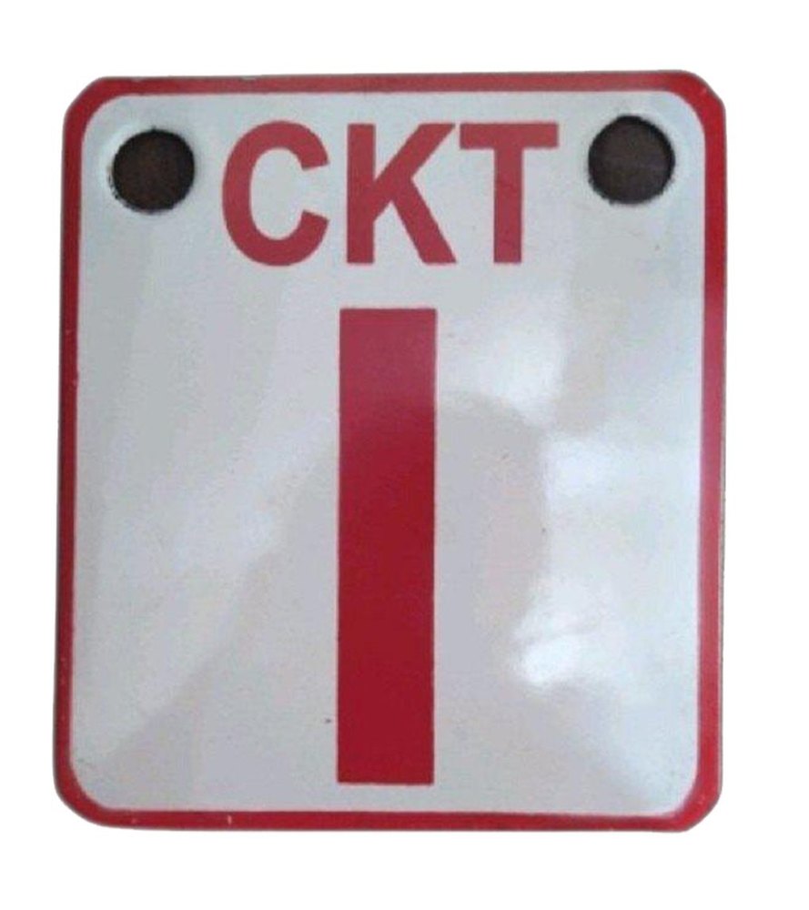 Rectangular White And Red CKT Enameled Board, For Industrial, Dimension: 12 X 10 Inch