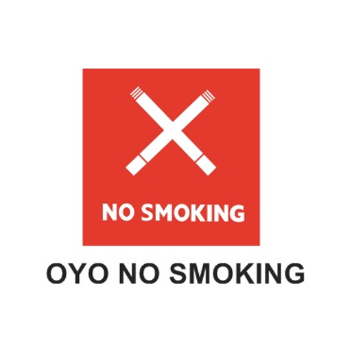 Rectangular Alphabet OYO No Smoking Board, For Industrial