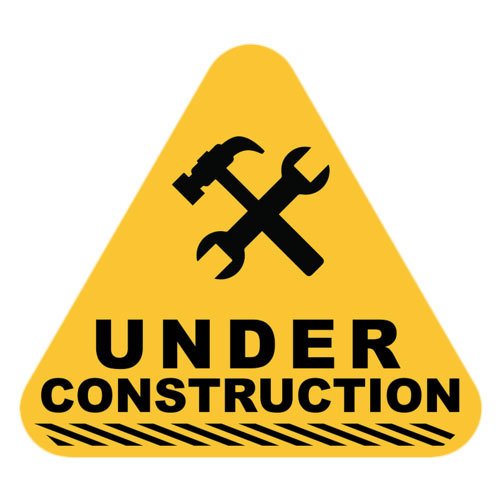 Yellow And Black Under Construction Sign
