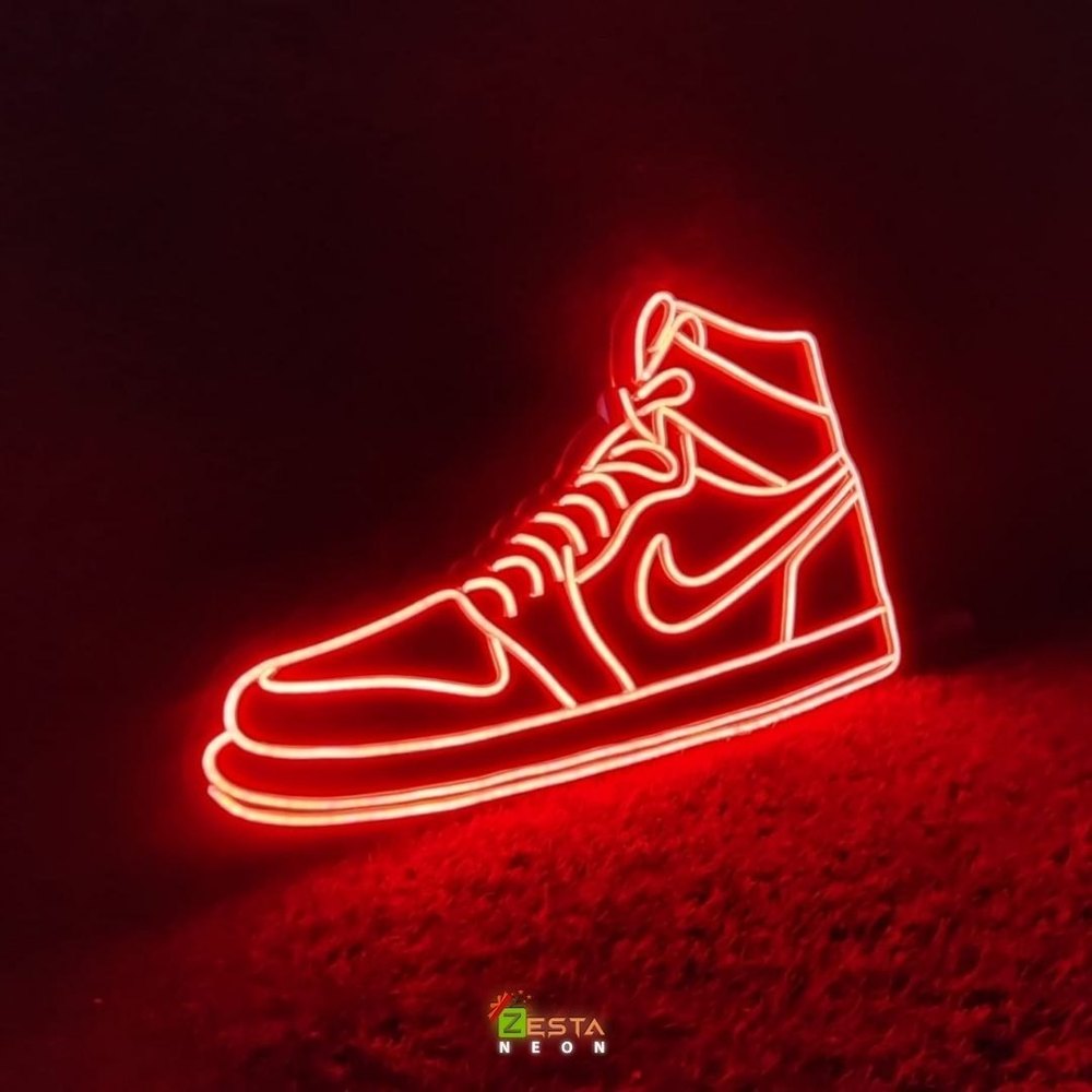 Choose Your Own Color Acrylic Air Jordan Neon Art