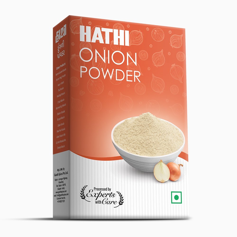 White Hathi Onion Powder, Packaging Type: Box, Packaging Size: 100gm
