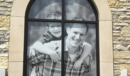 Perforated Window Signs
