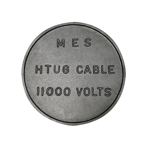 Cast Iron Disc Large Size Cast Iron Cable Route Marker, Size: 150mm Dia