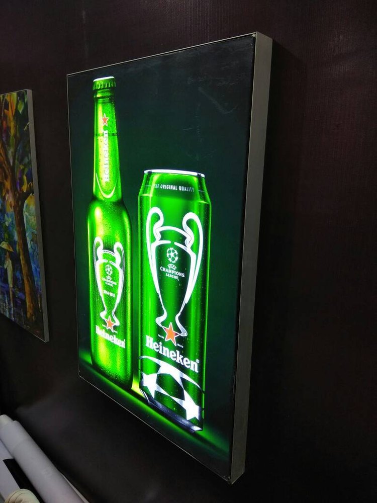 Square Aluminum Backlit Box For Advetising