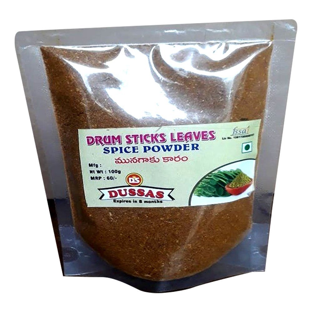 Dussas Brown Drum Stricks Leaves Spice Powder, Packaging Type: Packet, Packaging Size: 100g