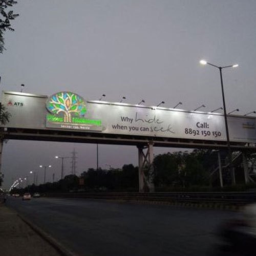 Reflective PVC Foot Over Bridge LED Advertising Billboard