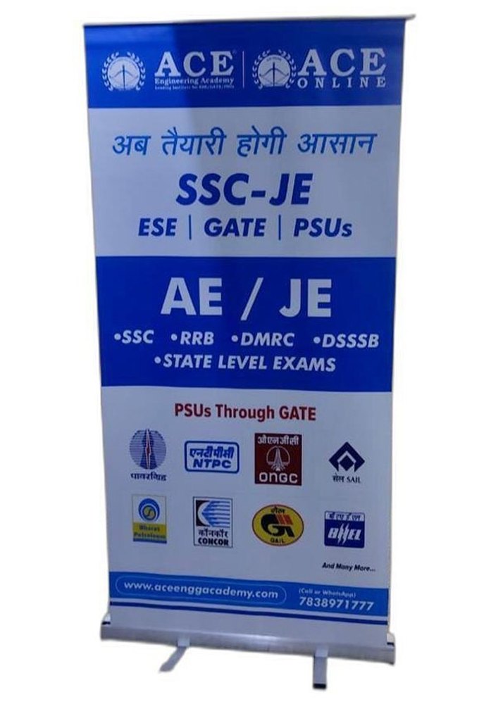 Multicolor Flex Roll Up Standee, For Advertising, Size: 2.50x6 Feet