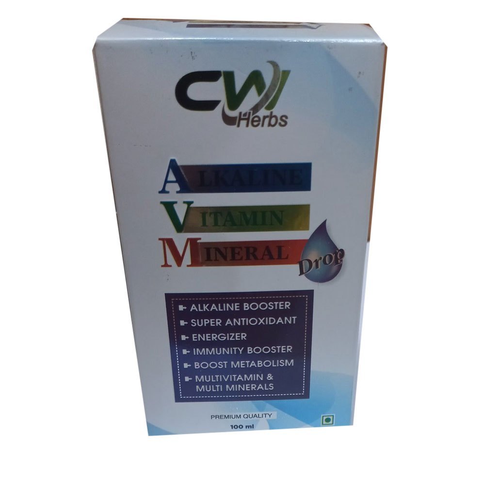 CW Herbs White Alkaine Vitamin Mineral Drop, Packaging Size: 100 ml, Packaging Type: Box