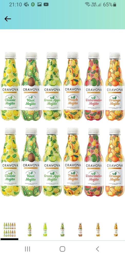 Soft Drink Green Cravova Mojito, Packaging Size: 250 Ml, Packaging Type: Pouches