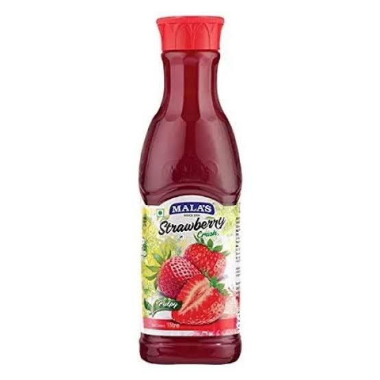 Malas Strawberry Crush, Packaging Type: Bottle
